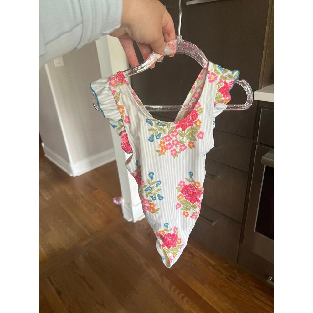 Pink chicken girls bathing suit size 3T new